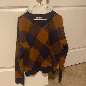 Madewell Mullen Pullover Sweater in Plaid